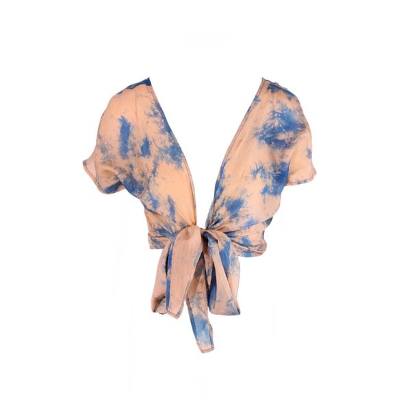 Paloma Wool Tops - Paloma Wool Tie Dye Silk Crop Top Medium Large